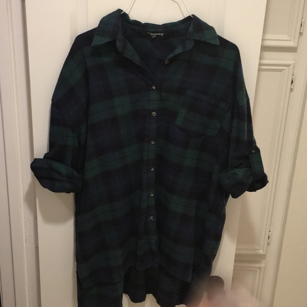 Flannel tunic